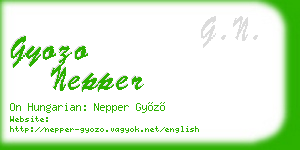 gyozo nepper business card