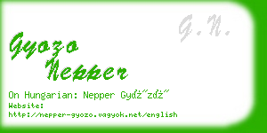 gyozo nepper business card